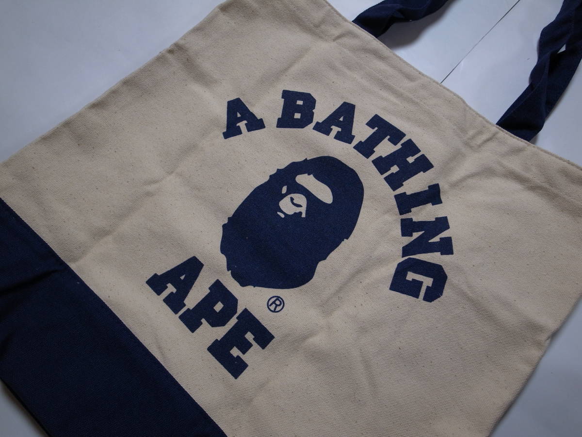 Novelty Bathing Ape College Logo Tote Bag 2Way Mook Limited Bape