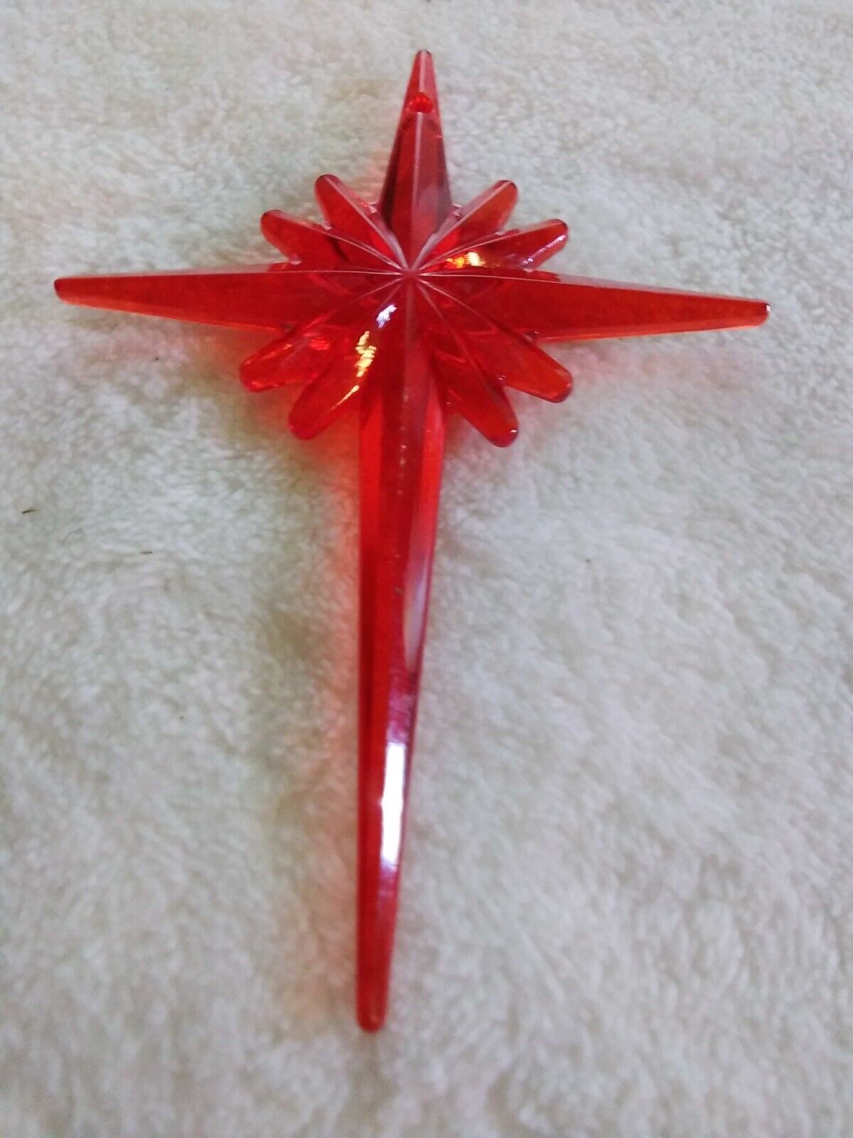 Large Red Cross Star for Ceramic Christmas Trees.