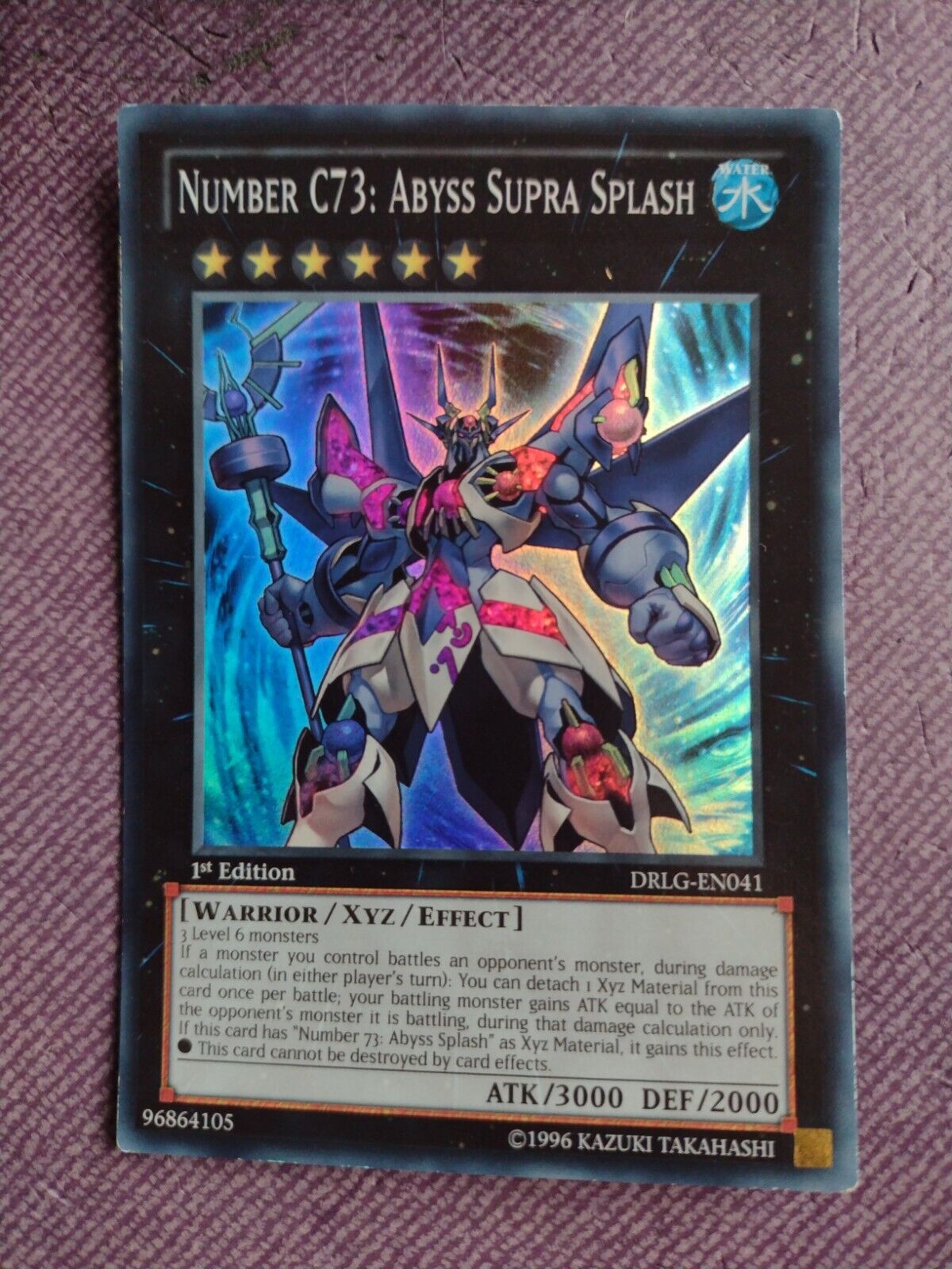 DRLG-EN041 Number C73: Abyss Supra Splash Super Rare 1st Ed NM YuGiOh Card