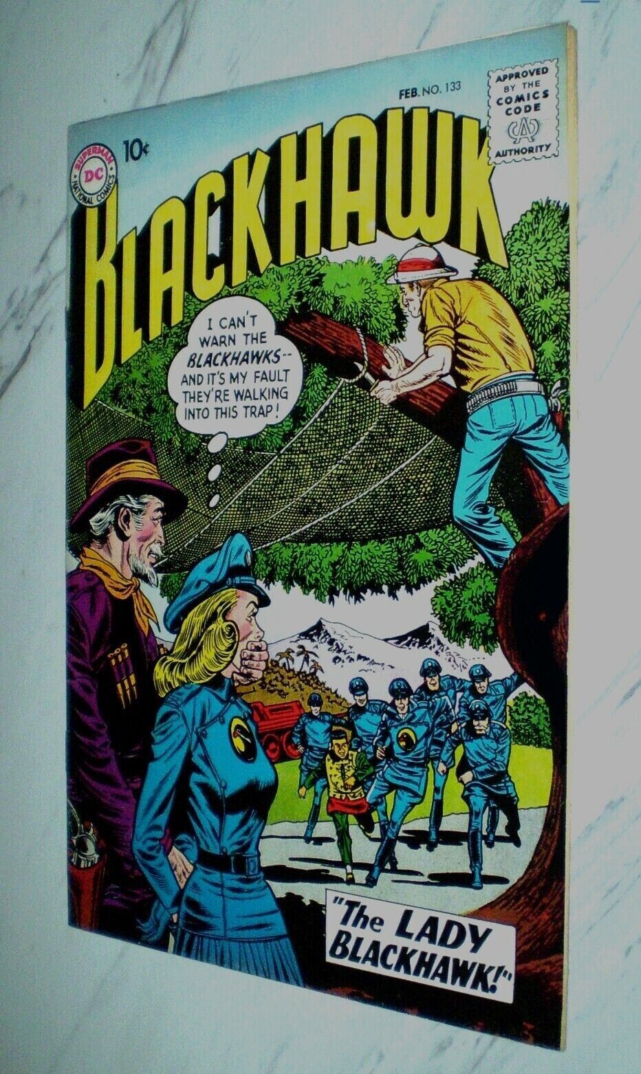 Blackhawk #133 VF+ 8.5 White pages 1959 DC Comics 1st Lady Blackhawk appearance