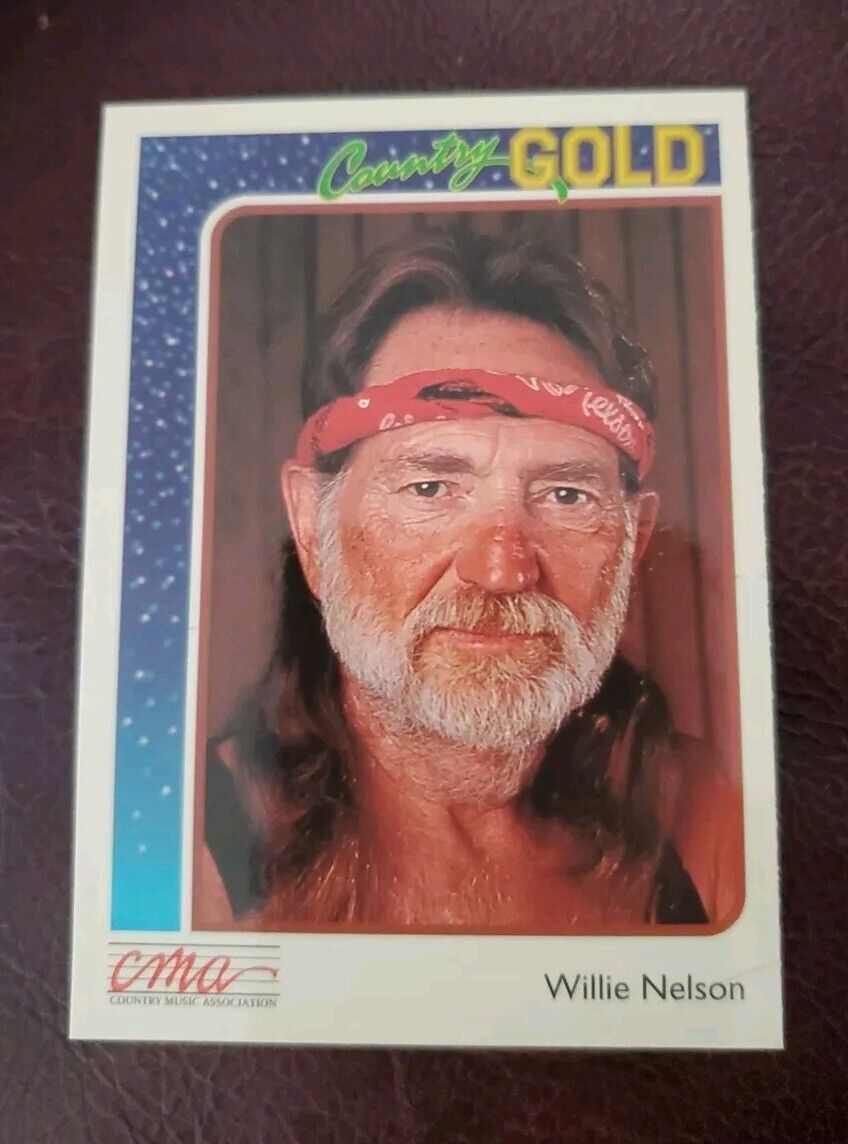 1992 CMA Willie Nelson Country GOLD card #34 (near mint condition)