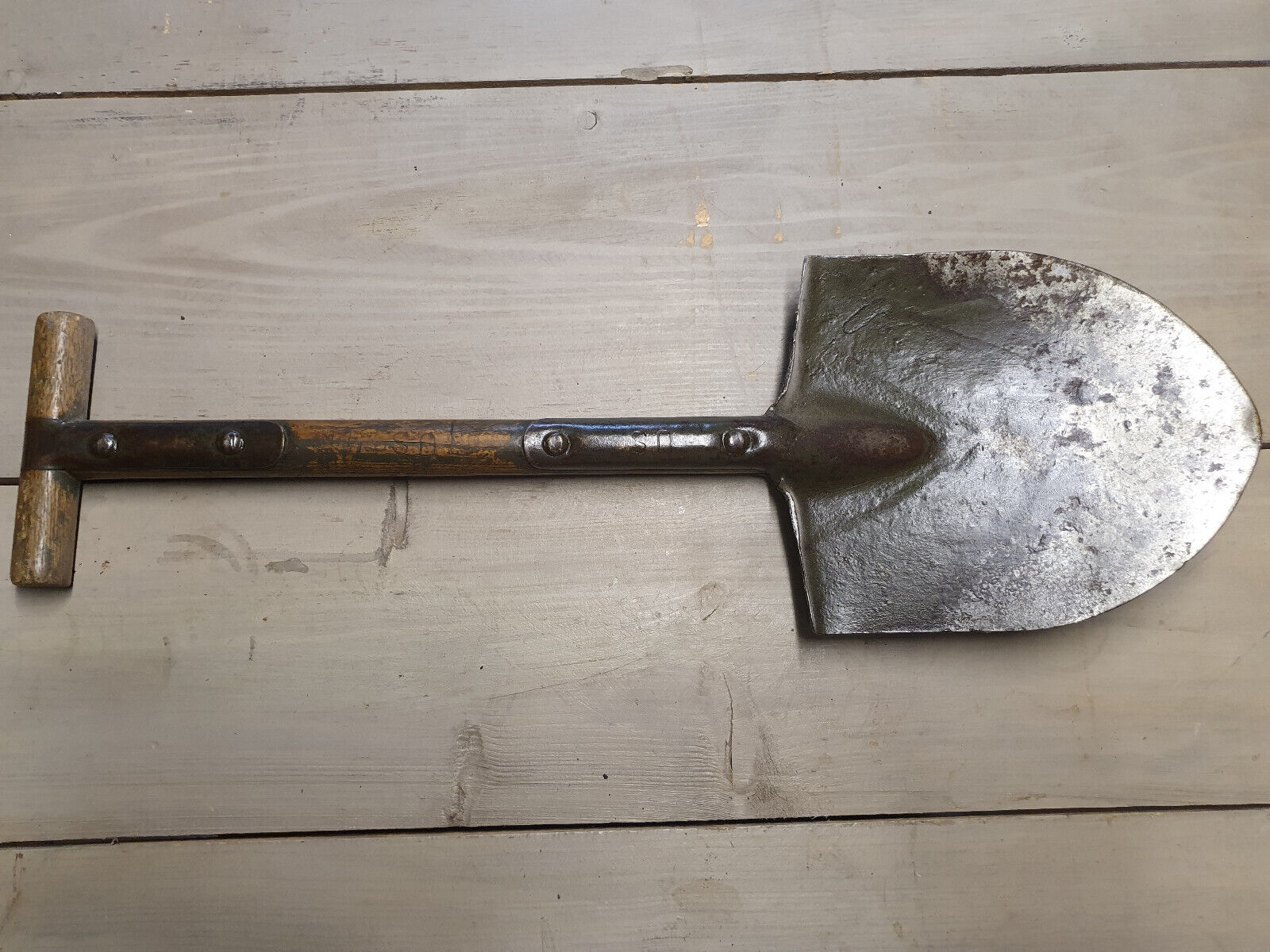 Original US WWII  T Shovel M1910 Field Spade Trench Tool Marked WW2 Authentic