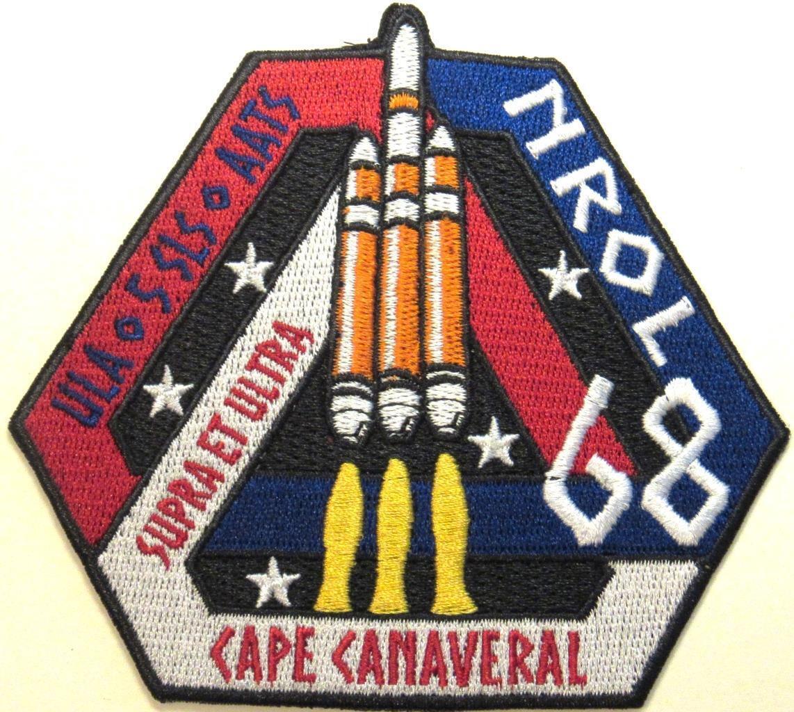 DELTA IV HEAVY NROL-68 USSF SPACE MISSION PATCH ULA 5 SLS AATS CAPE CANAVERAL