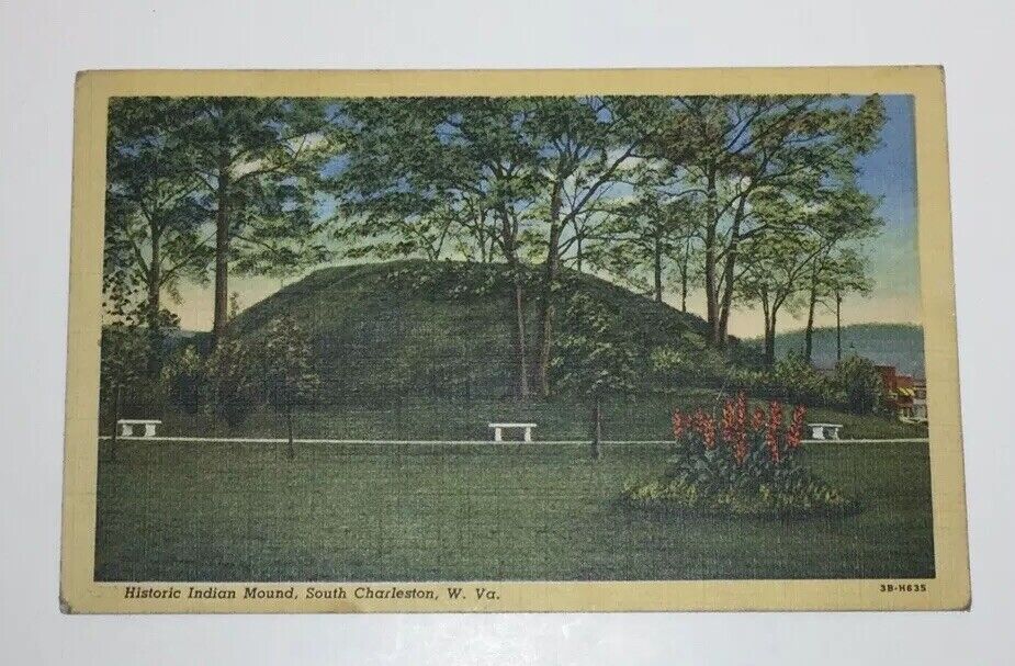 Vintage South Charleston,WV Historic Indian Mound West Virginia