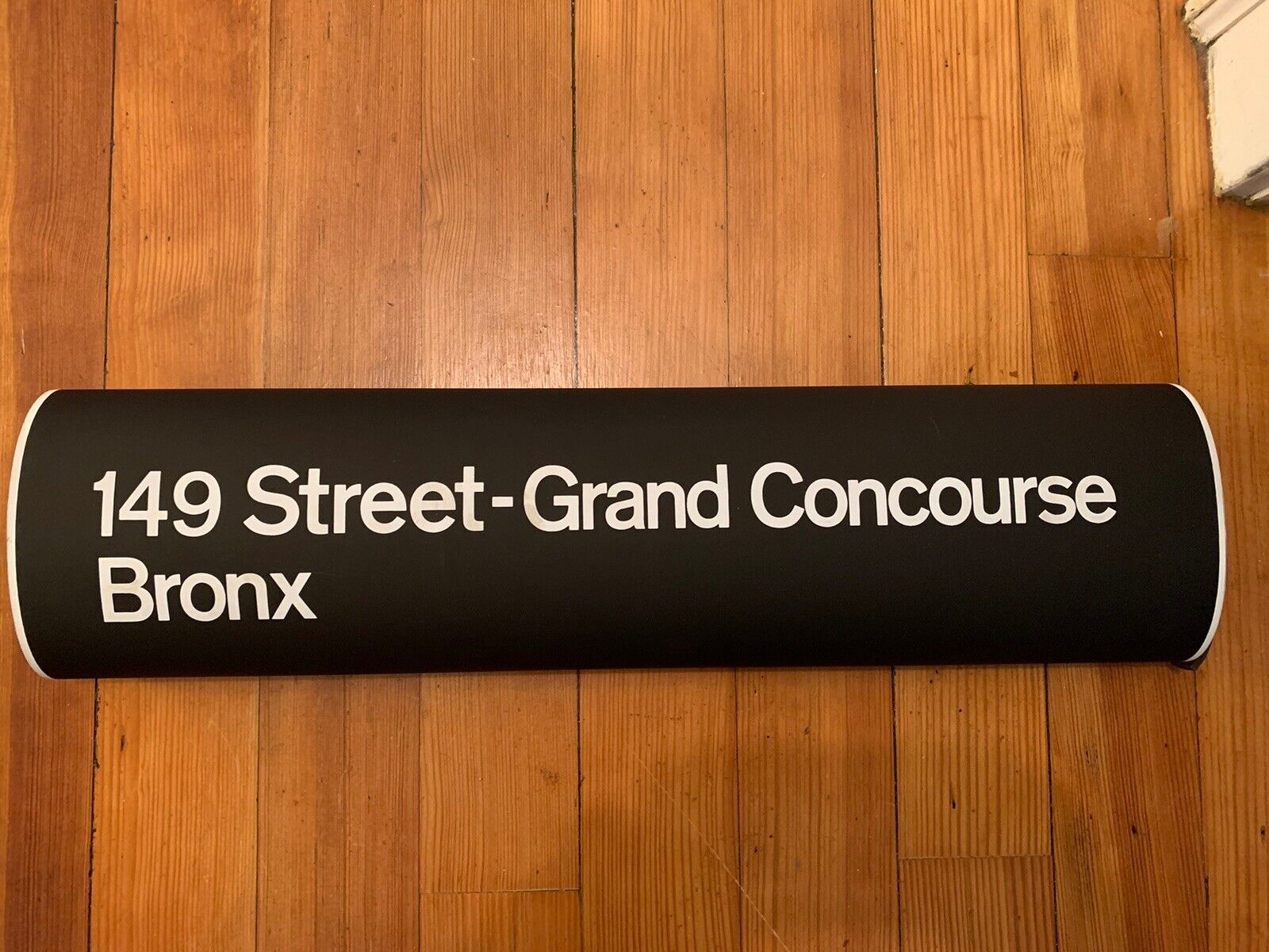 R21 NYC SUBWAY VINTAGE ROLL SIGN 149 STREET GRAND CONCOURSE MOTT HAVEN MELROSE