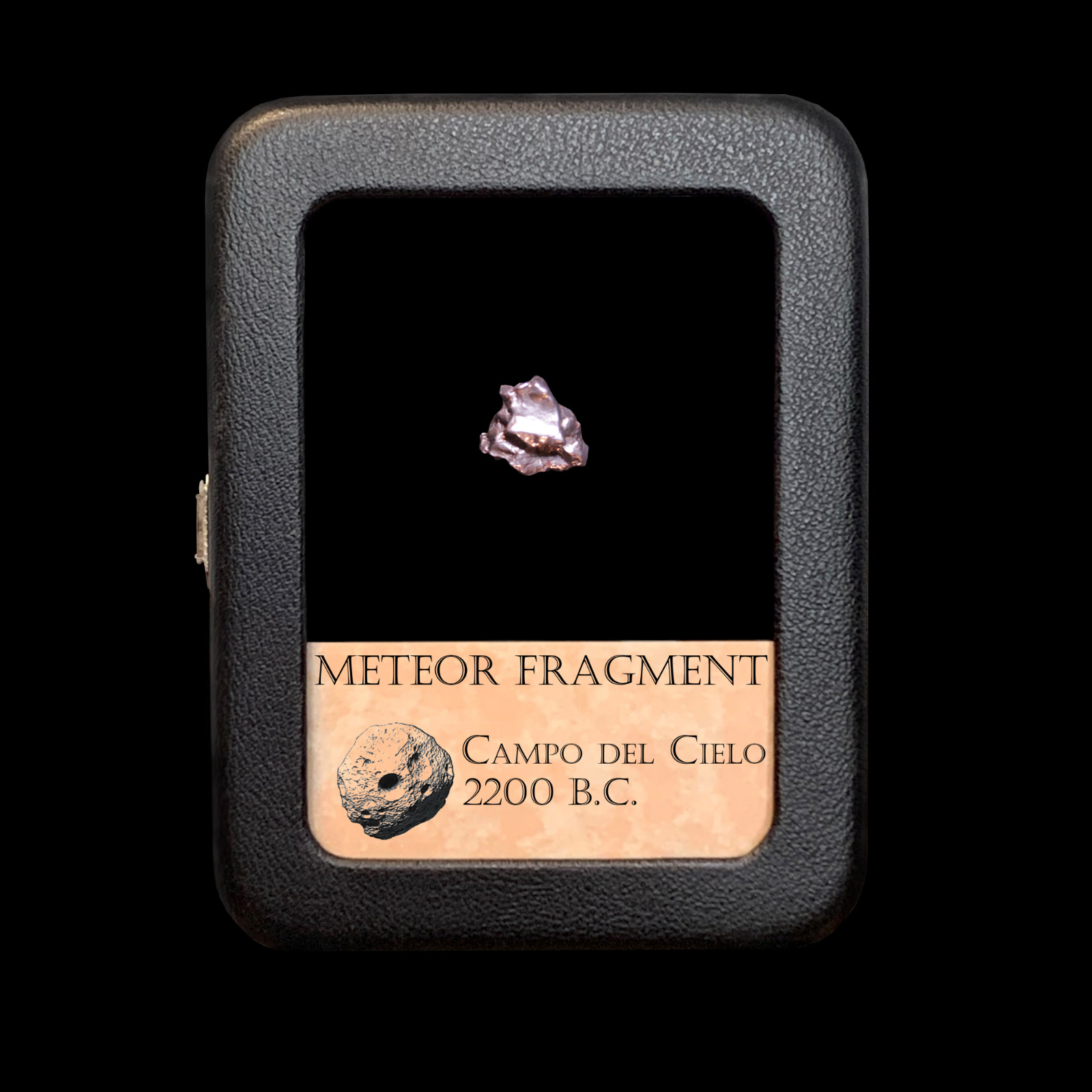 Original Meteorite - Campo Del Cielo Site - With Display Case
