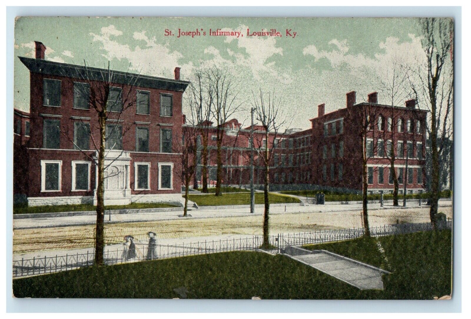 c1910\'s St. Joseph\'s Infirmary Building Louisville Kentucky KY Antique Postcard