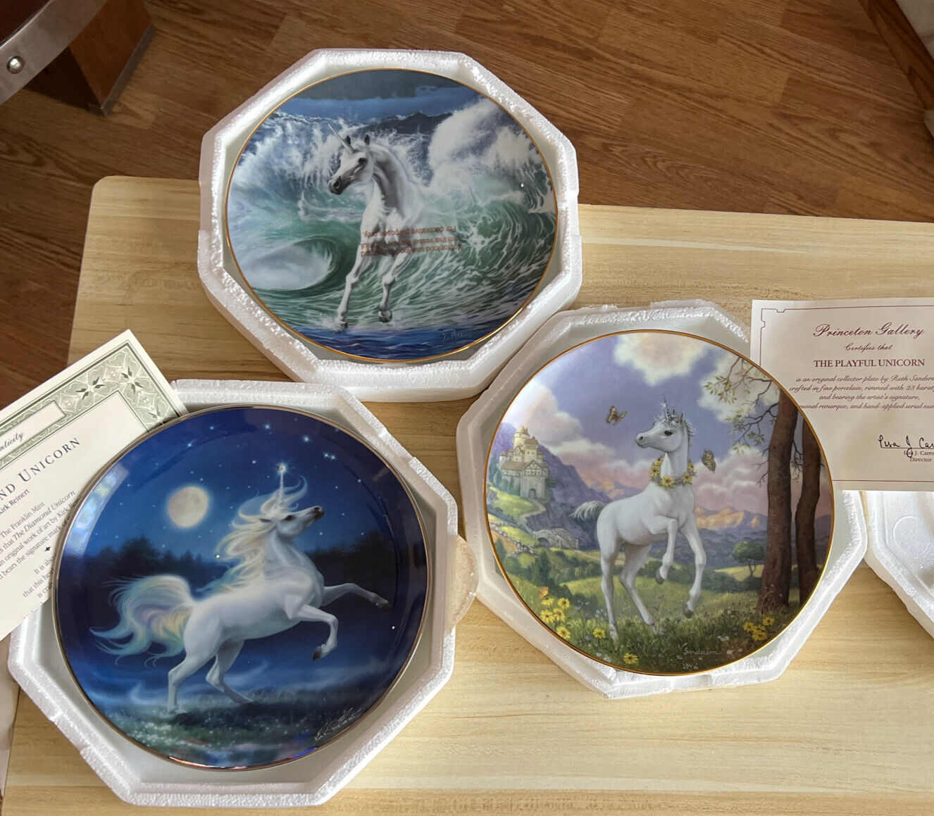 The Franklin Mint Plates Collection 3  Plates, New Open Box