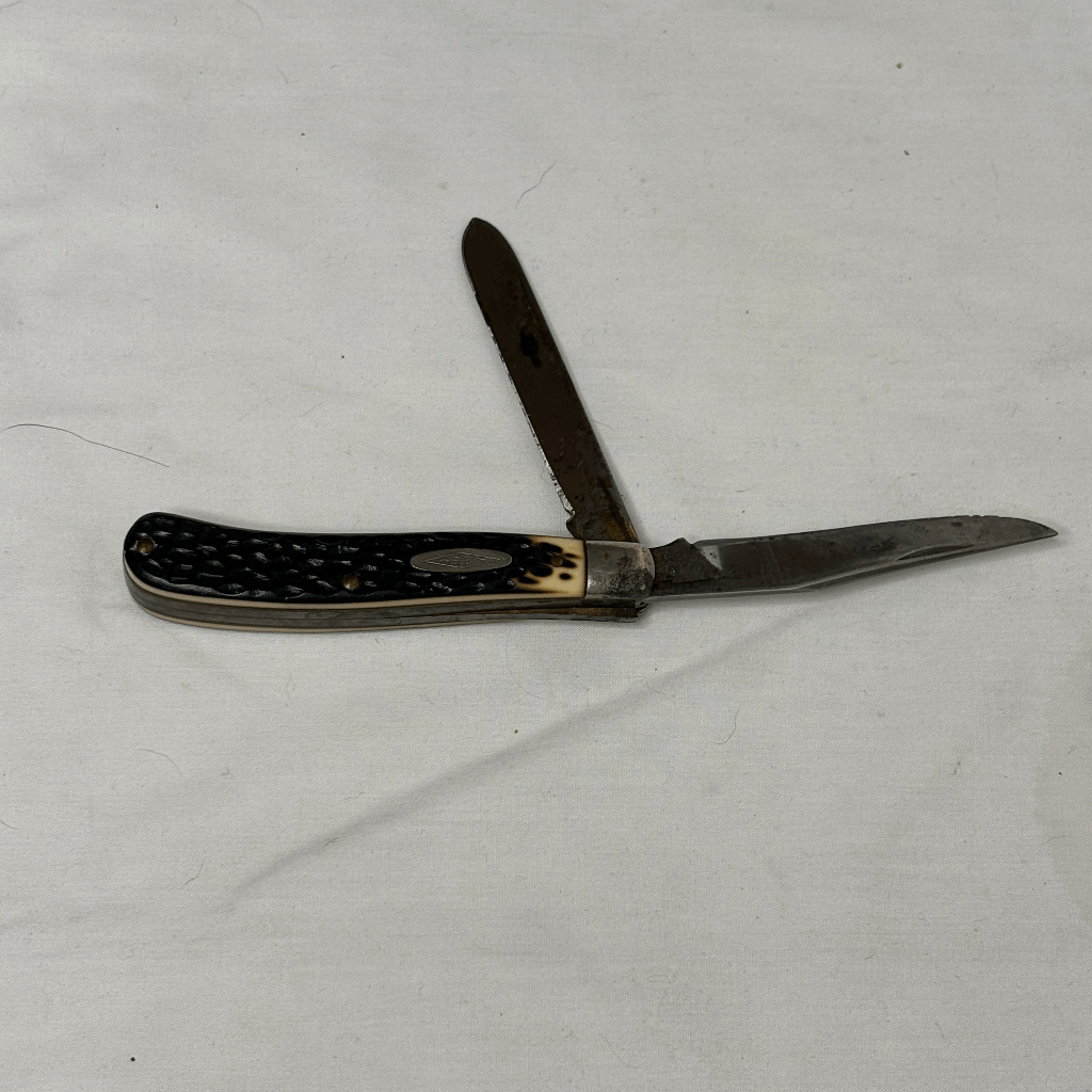 Vintage Pocket Knife Imperial Knife Company 2 Blade Classic DE w/ Arrow Logo US