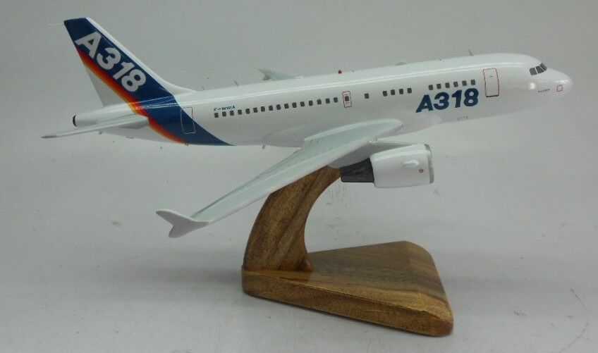 Airbus A-318 Jet Airliners A318 Airplane Wood Model  Regular New