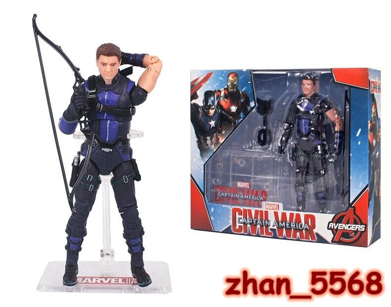ZD TOYS Marvel Captain America: Civil War Hawkeye 7'' Action Figure New Boxed