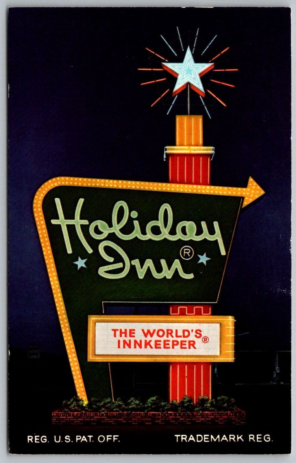 Vintage Postcard - Holiday Inn - 520 E Thompson Rd - Indianapolis Indiana - IN