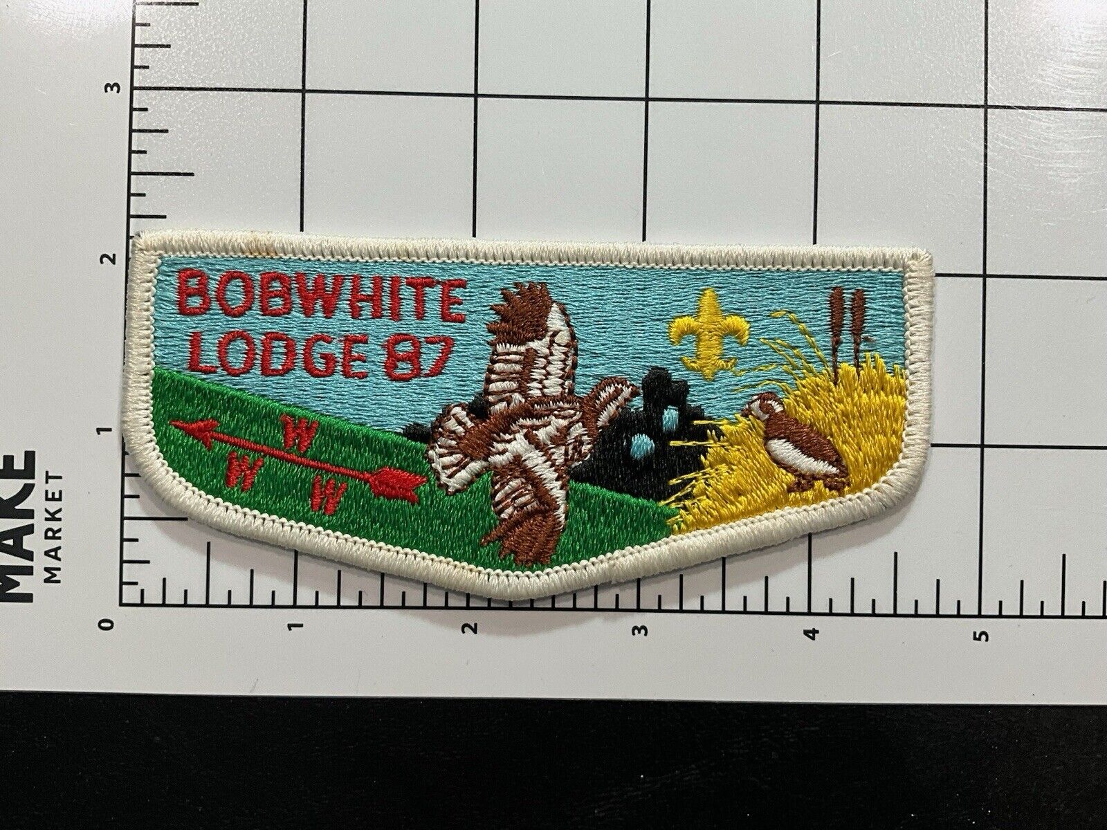 Vintage BSA Bobwhite Lodge 87 Patch