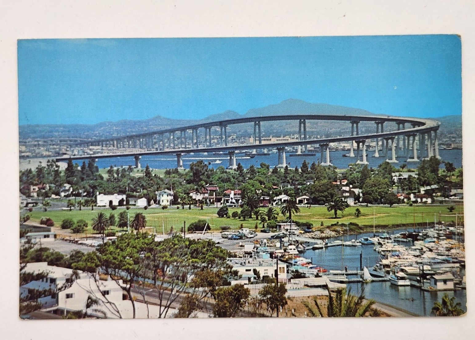 San Diego, California - The San Diegan Coronado Bridge - Vintage Postcard - 1972