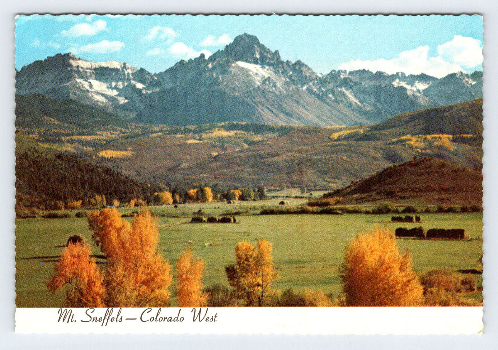 Mt. Sneffels Colorado West Vintage 4x6 Postcard BRY70
