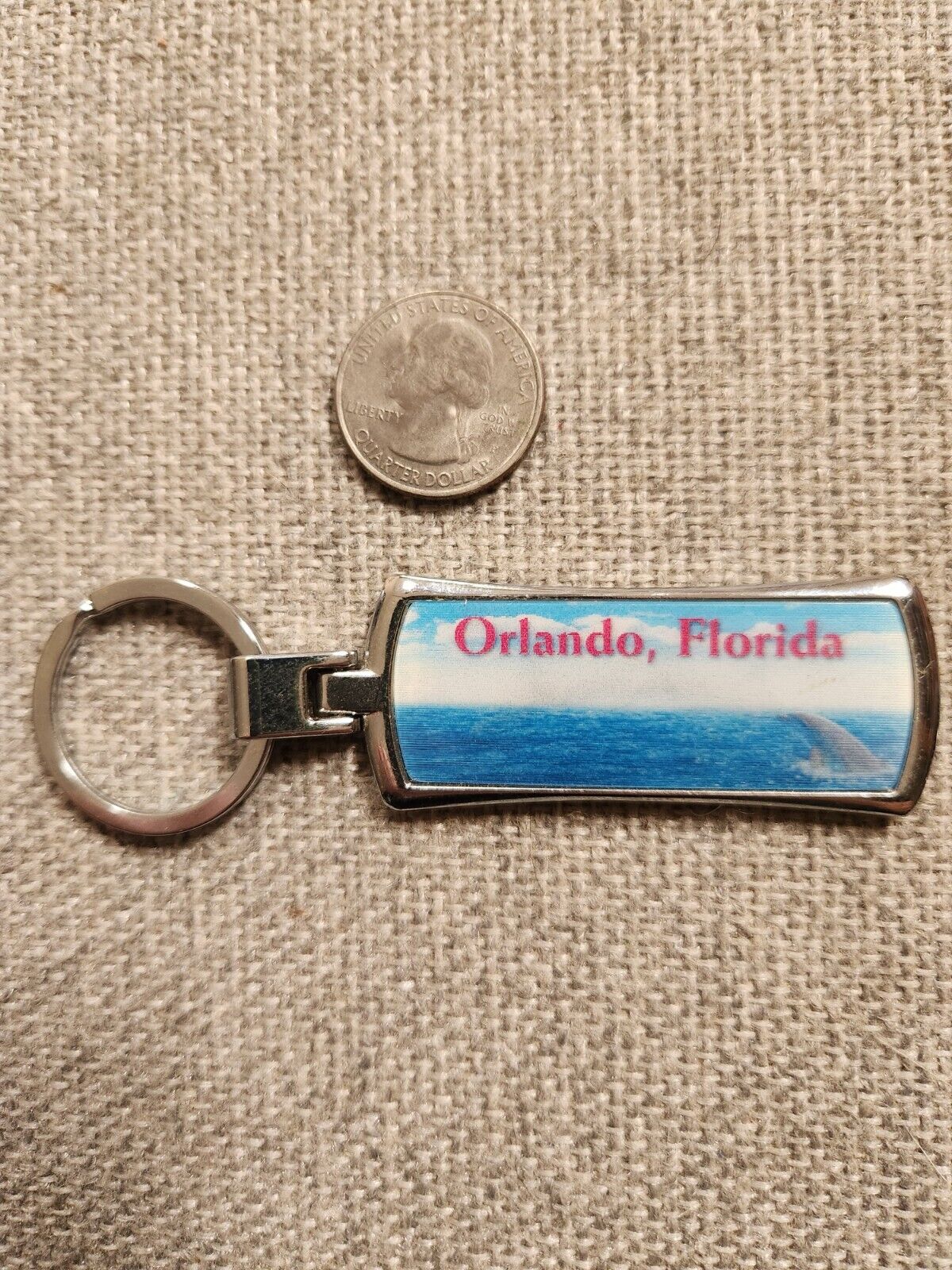 Orlando, Florida 3d Metal Key Ring
