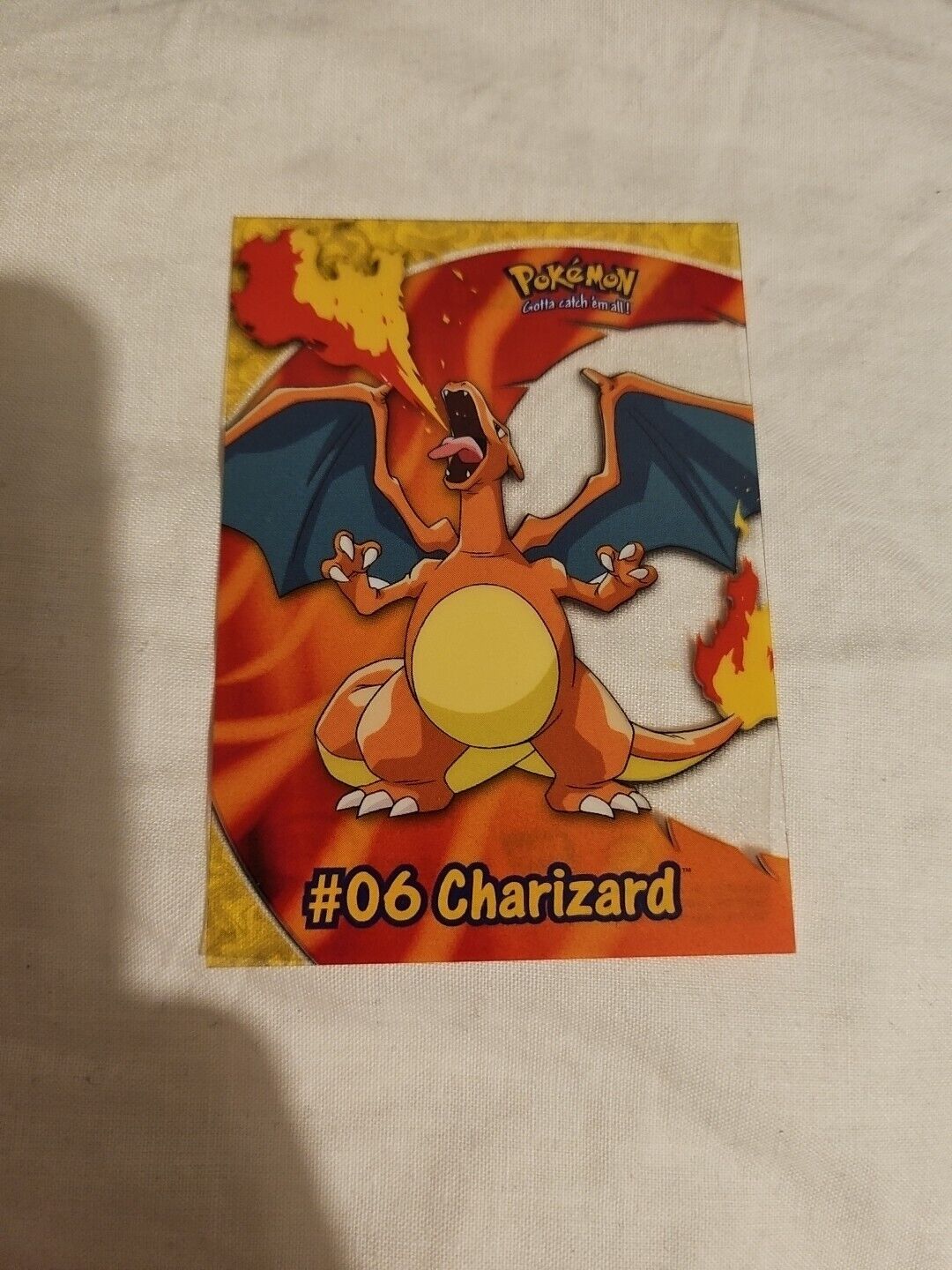 🔥 #06 Charizard Clear Pokémon Card PC3 2000 Topps TV Animation 1st Edition