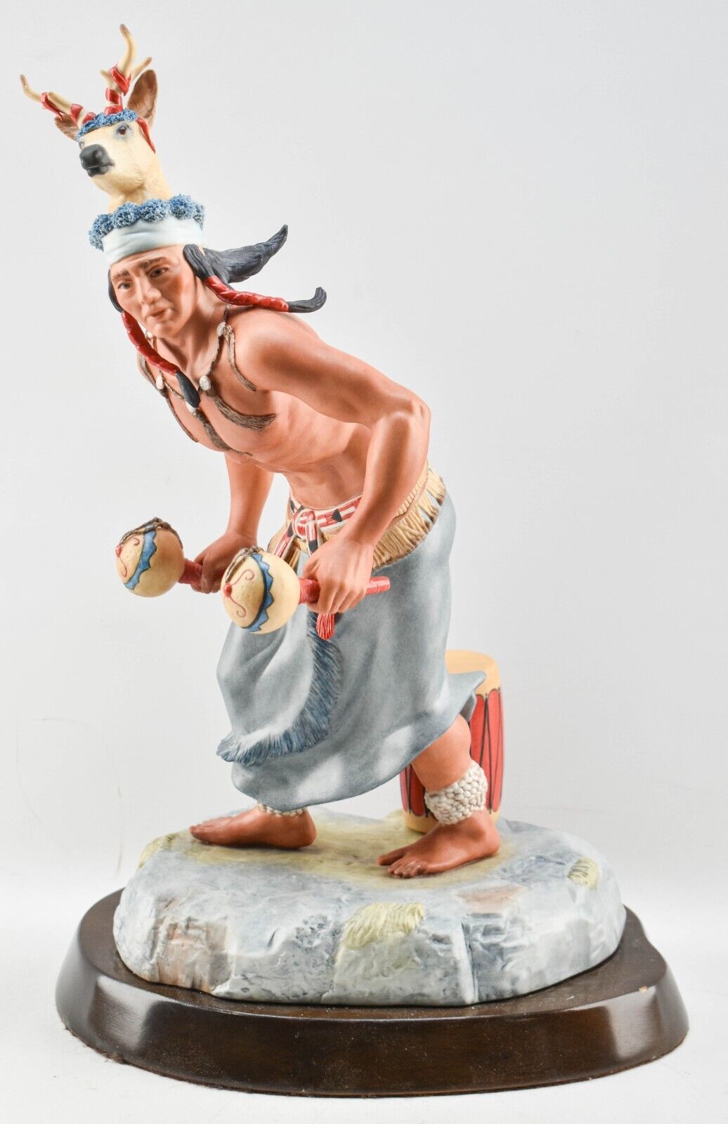 Yaqui Deer Dancer, Cybis Porcelain Sculpture S/N Limited Edition