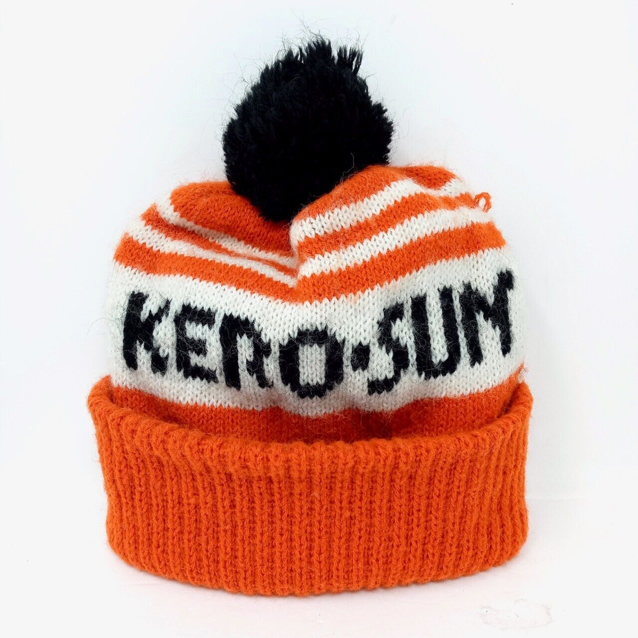 Vintage KERO-SUN Kerosene Heater Collectible Promo Knitted Winter Cap Hat - RARE
