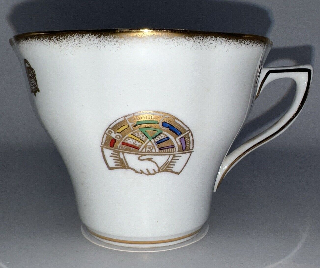 Royal Stafford Masonic BFCL Rainbow Fraternal Imperial China Cup~