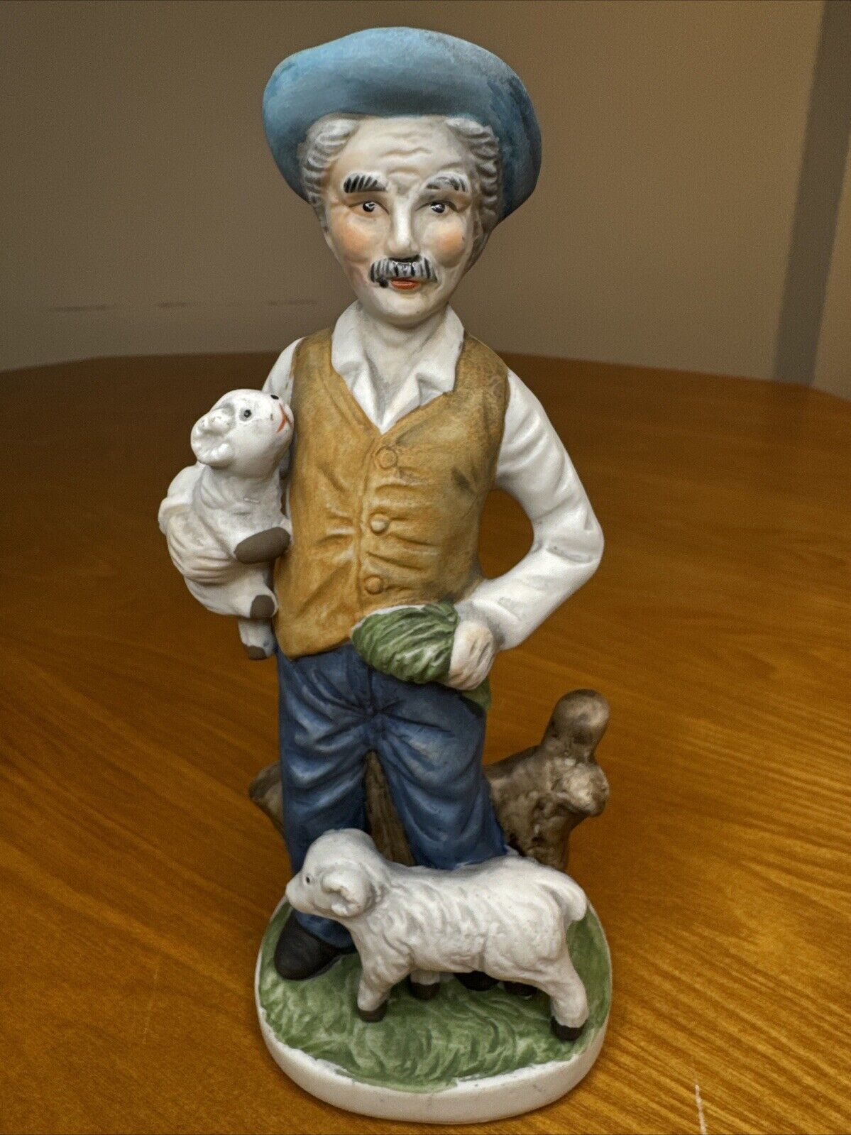 Old Man with Goats Unmarked-Ceramic Figurine