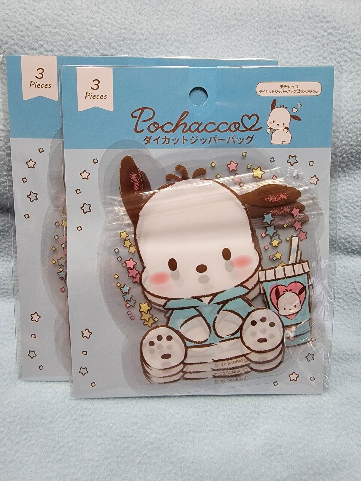 Pochacco Fancy Zip Bag 2 Pack 6 Pieces Sanrio Japan