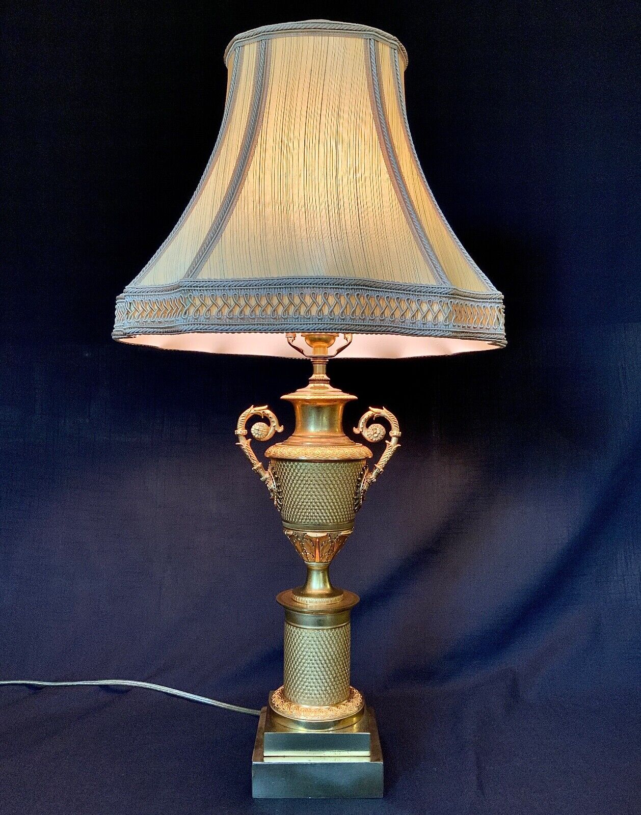 French Gilt Bronze Urn Lamp / Louis-Philippe  c. 1830-1850