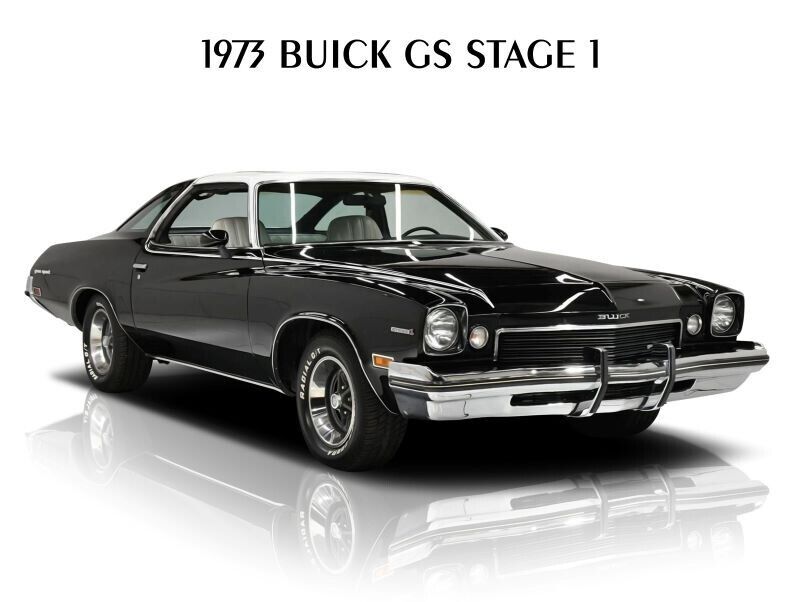 1973 Buick GS Stage 1 NEW METAL SIGN: Mint Condition Restoration in Black