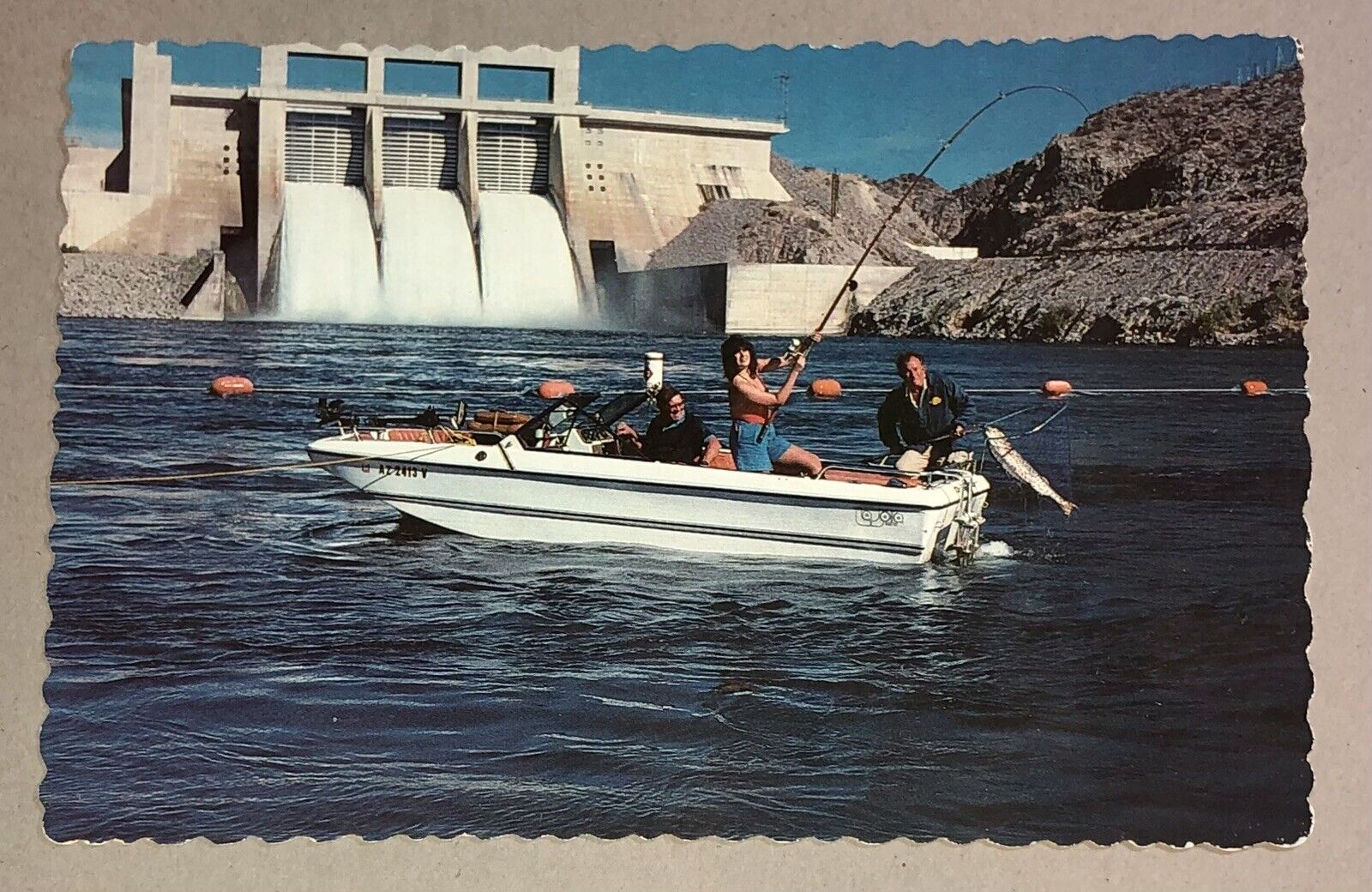 Postcard Bullhead City Arizona Smitty\'s Bait and Tackle Colorado River Fishing