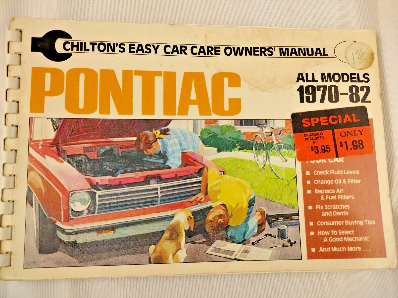Vintage Chilton’s Easy Car Care Owners Manual Fits 1970-1982 Pontiac All Models