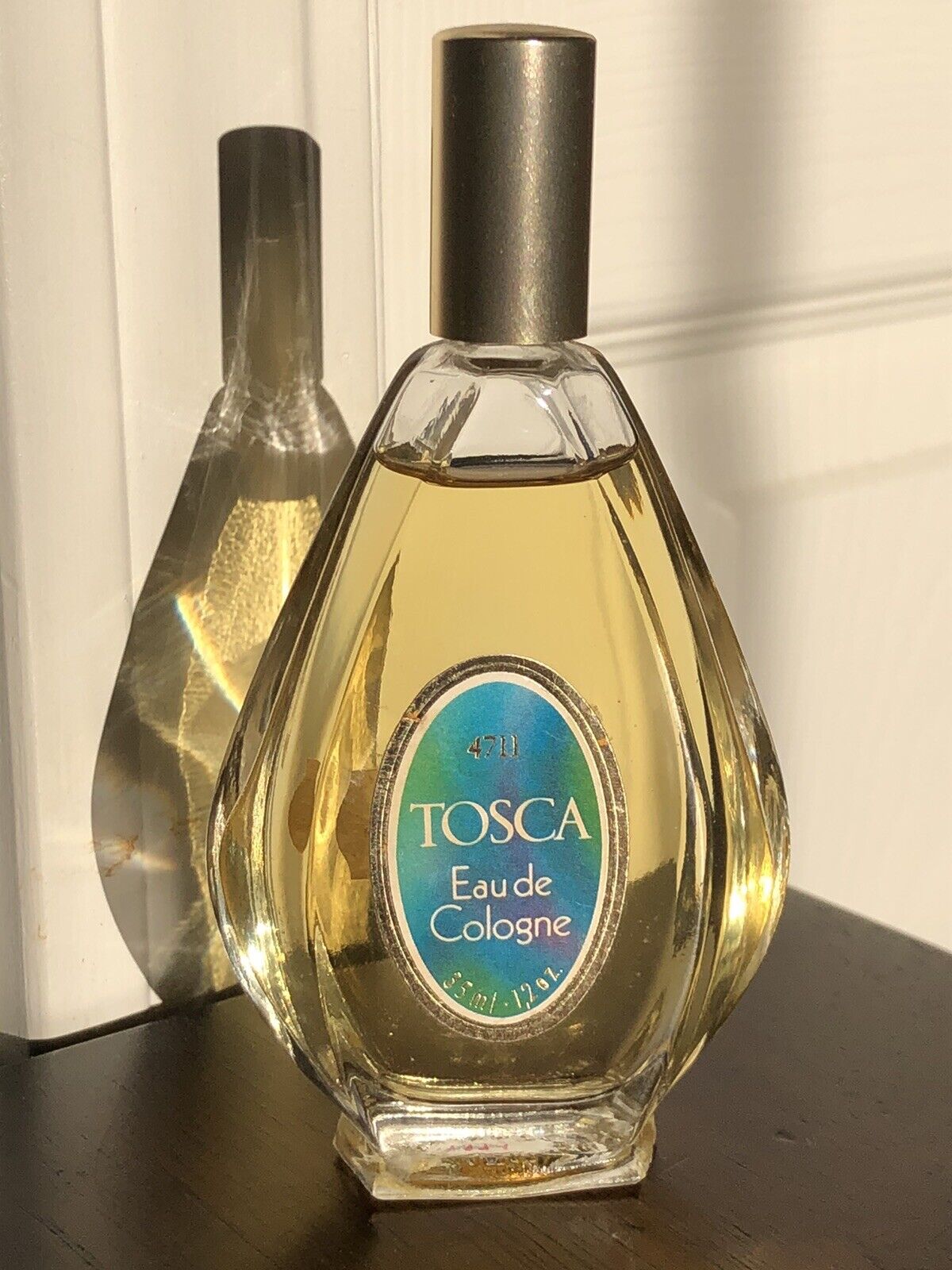 Vintage Tosca 4711 Eau de Cologne glass bottle 1.2oz 35ml splash