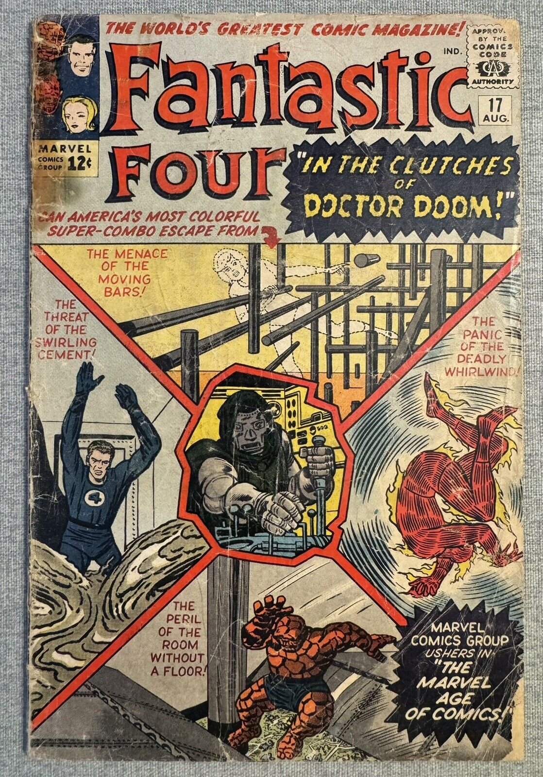 Fantastic Four #17 Early Doctor Doom App Silver Age Reader Complete