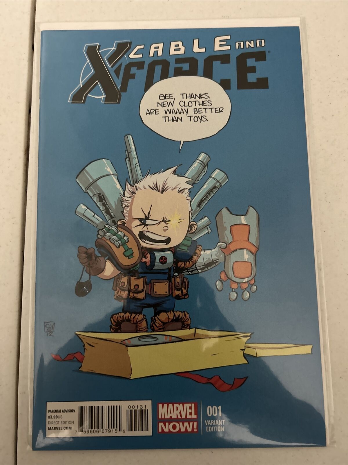 X-FORCE AND CABLE #1 SKOTTIE YOUNG VARIANT COVER ART RARE HTF