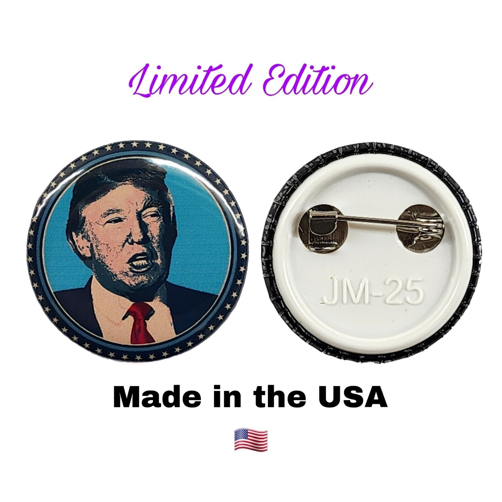Vintage Style Donald TRUMP 2024 Button Pin Gift America Patriot President 🇺🇸