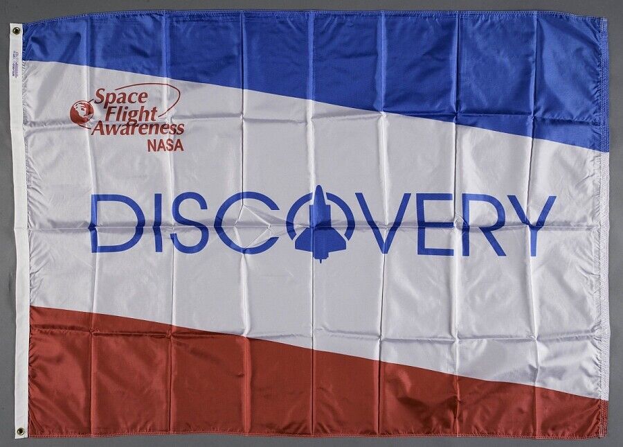 Authentic Official NASA Space Shuttle Discovery 4x6 Nylon Flag Rare Collectors