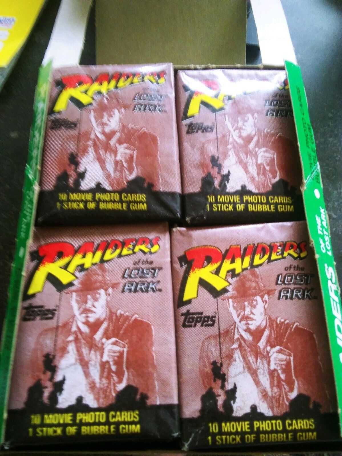 1981 RAIDERS OF THE LOST ARK FULL WAX BOX (36 SEALED PACKS) TOPPS