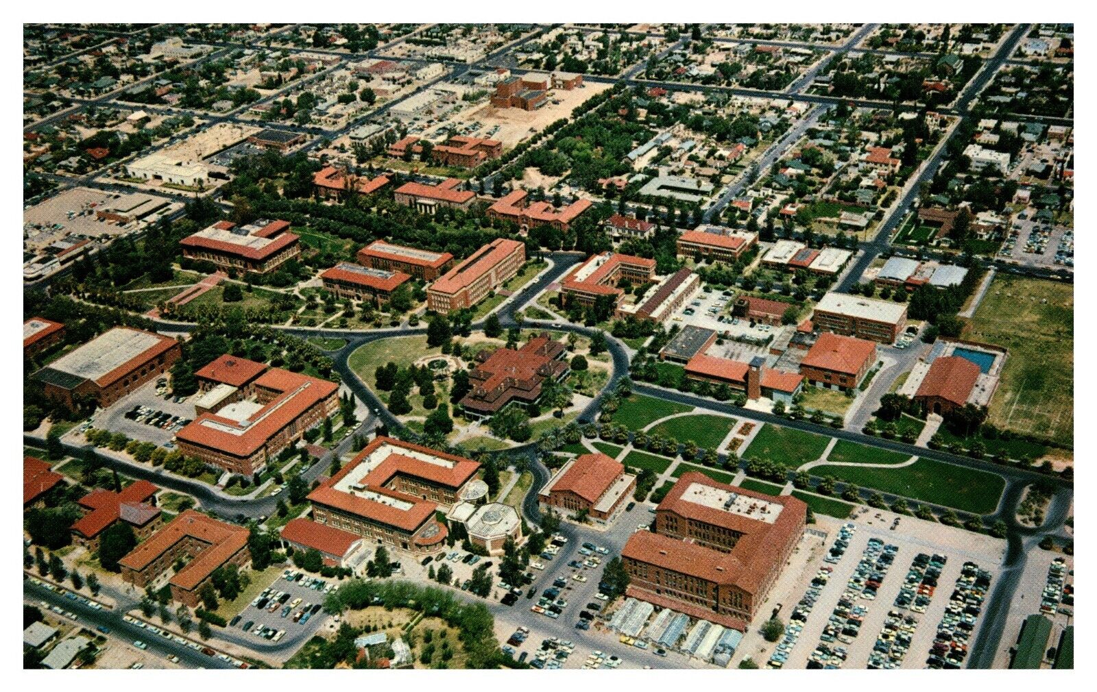 postcard Aerial View-University of Arizona at Tucson A1916