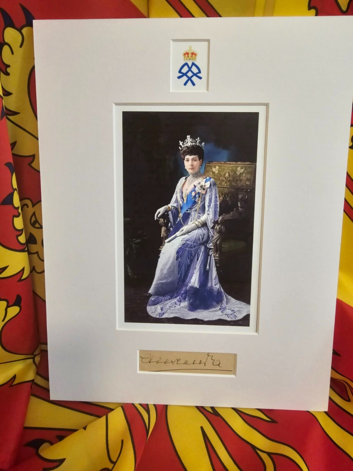 Alexandra Queen of England Empress of India Signed Royalty
