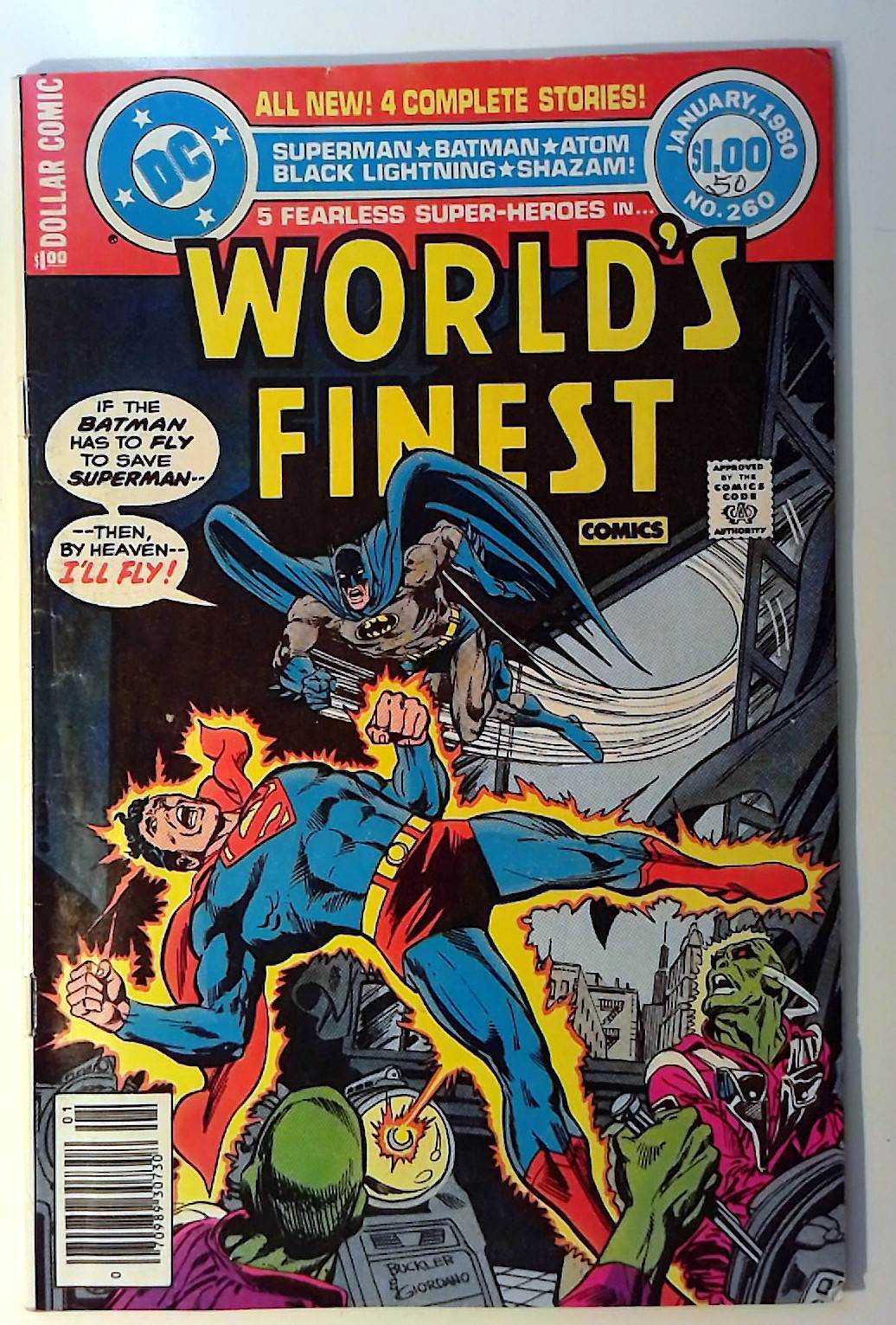 World's Finest #260 DC (1980) Superman Batman Giant-Sized Comic Book