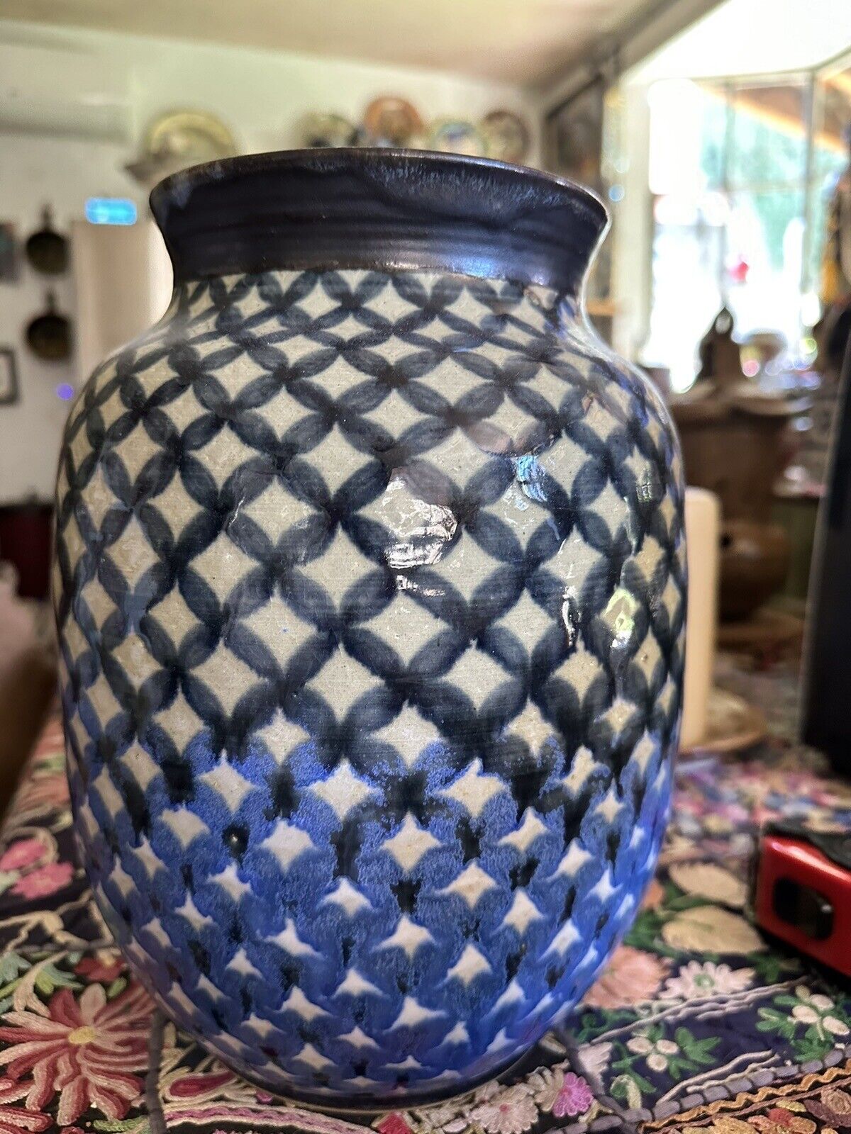 Magnificent Vase Pottery by Luis Manuel Morales Michoacán Art