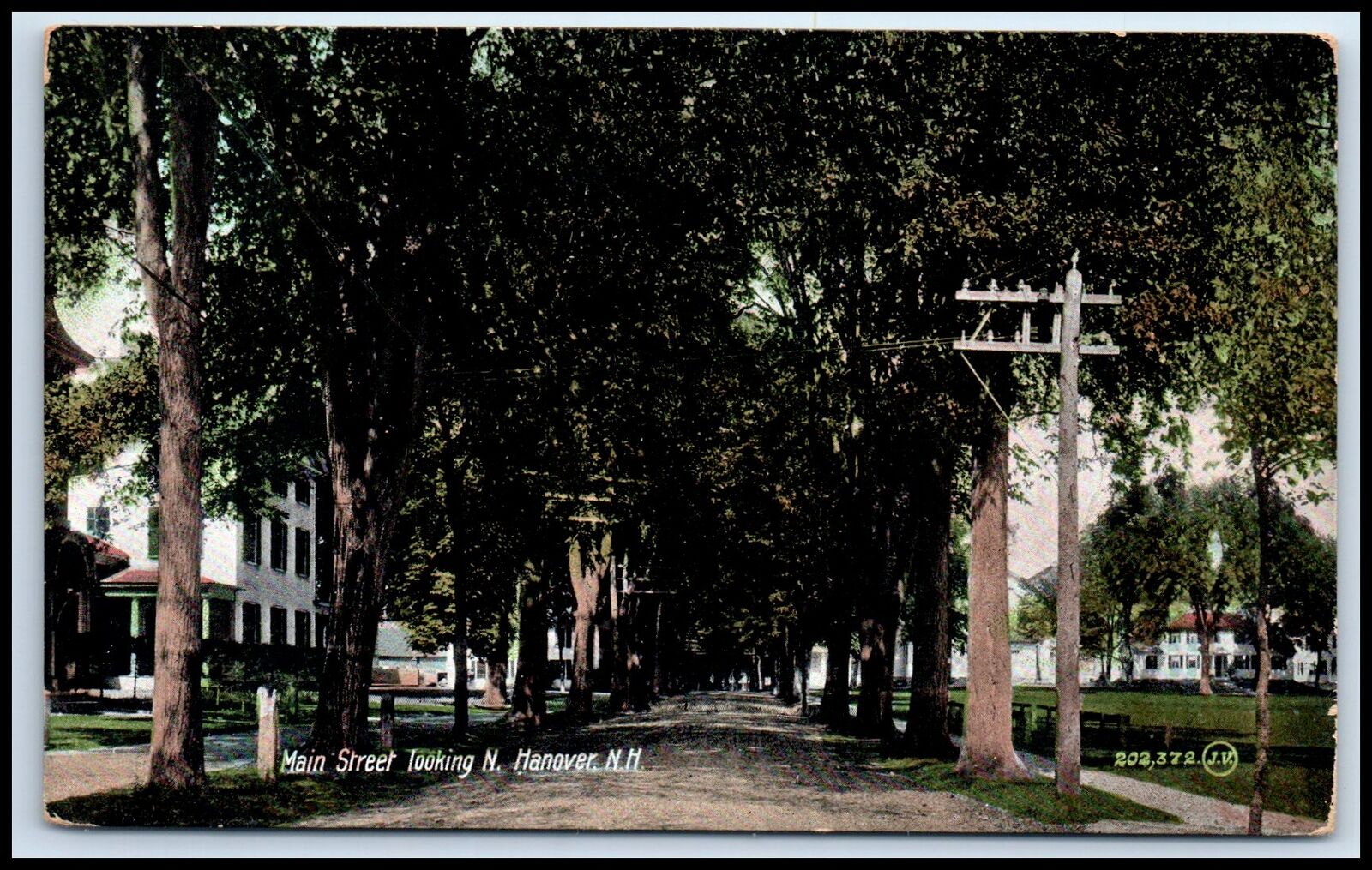 Postcard Main Street Looking North, Hanover, N.H.   W78