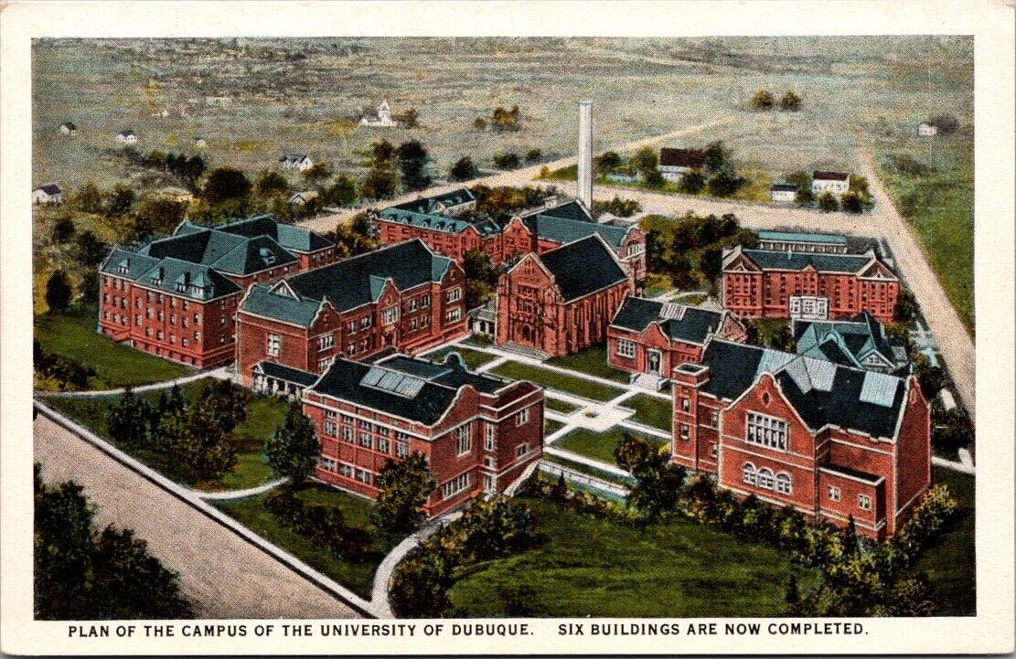 Plan for the Campus of University of Dubuque, 6 Bldgs. Completed, A-290-524