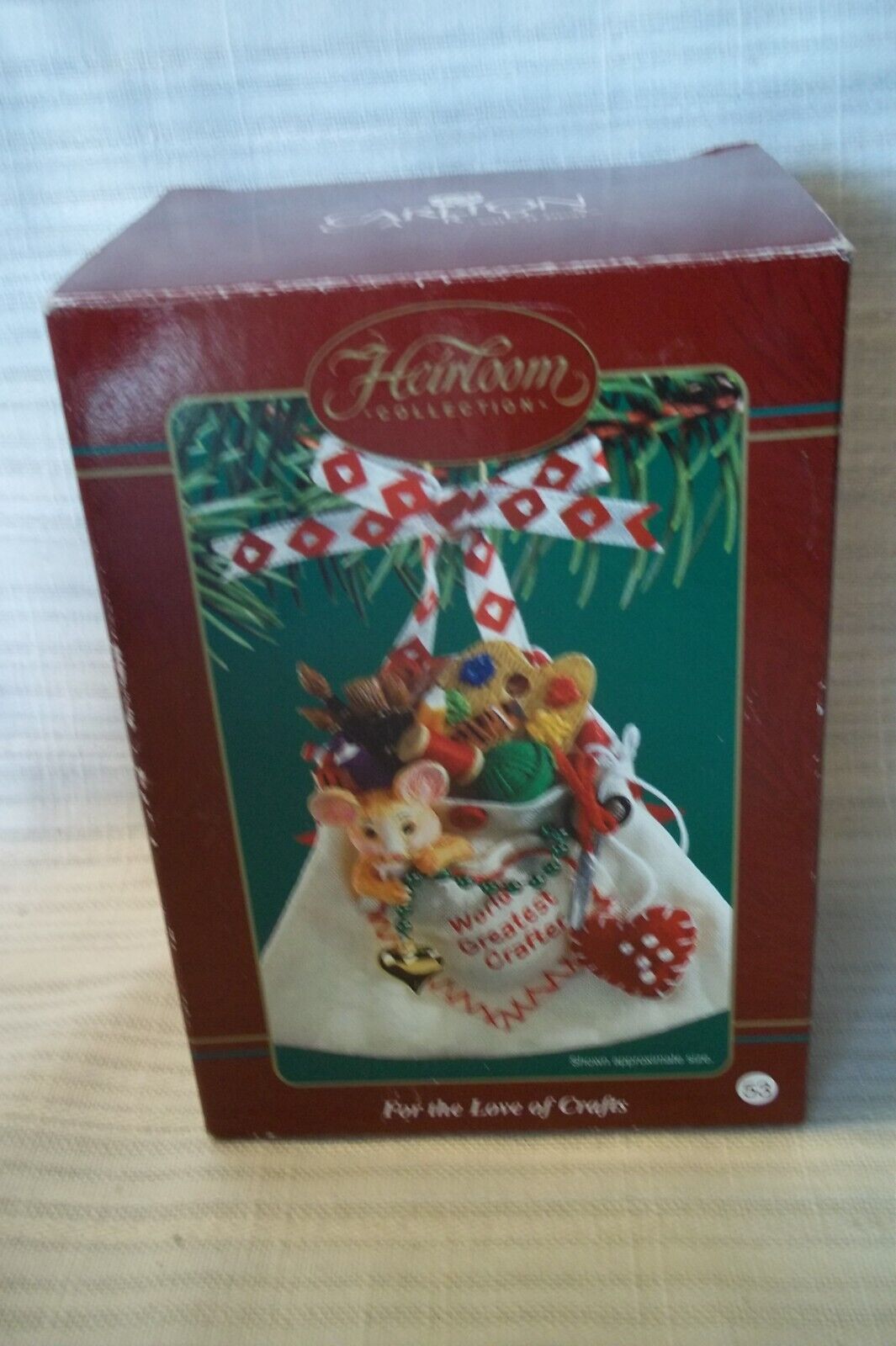 Carlton Cards Heirloom Collection -  FOR THE LOVE OF CRAFTS - IN BOX