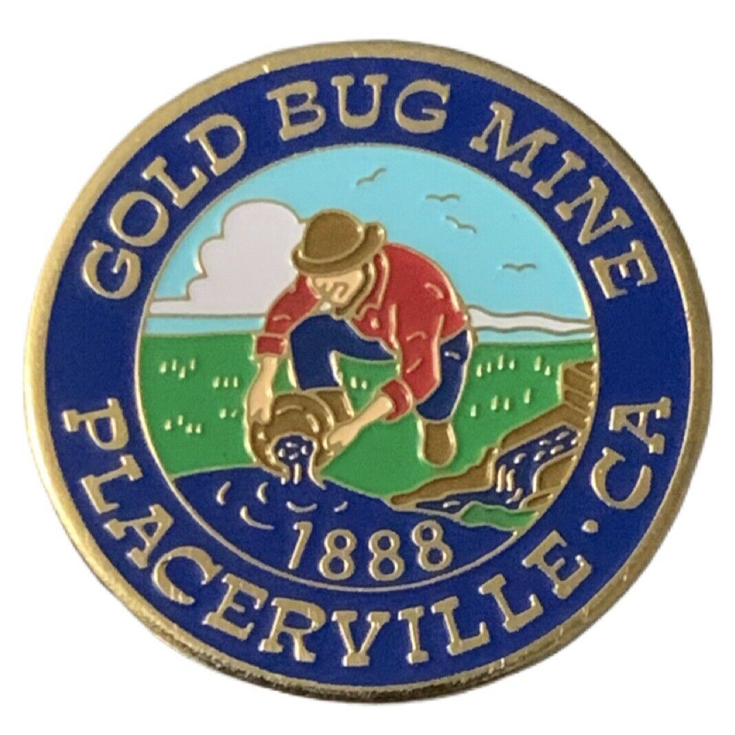 Gold Bug Mine Placerville California Travel Souvenir Pin