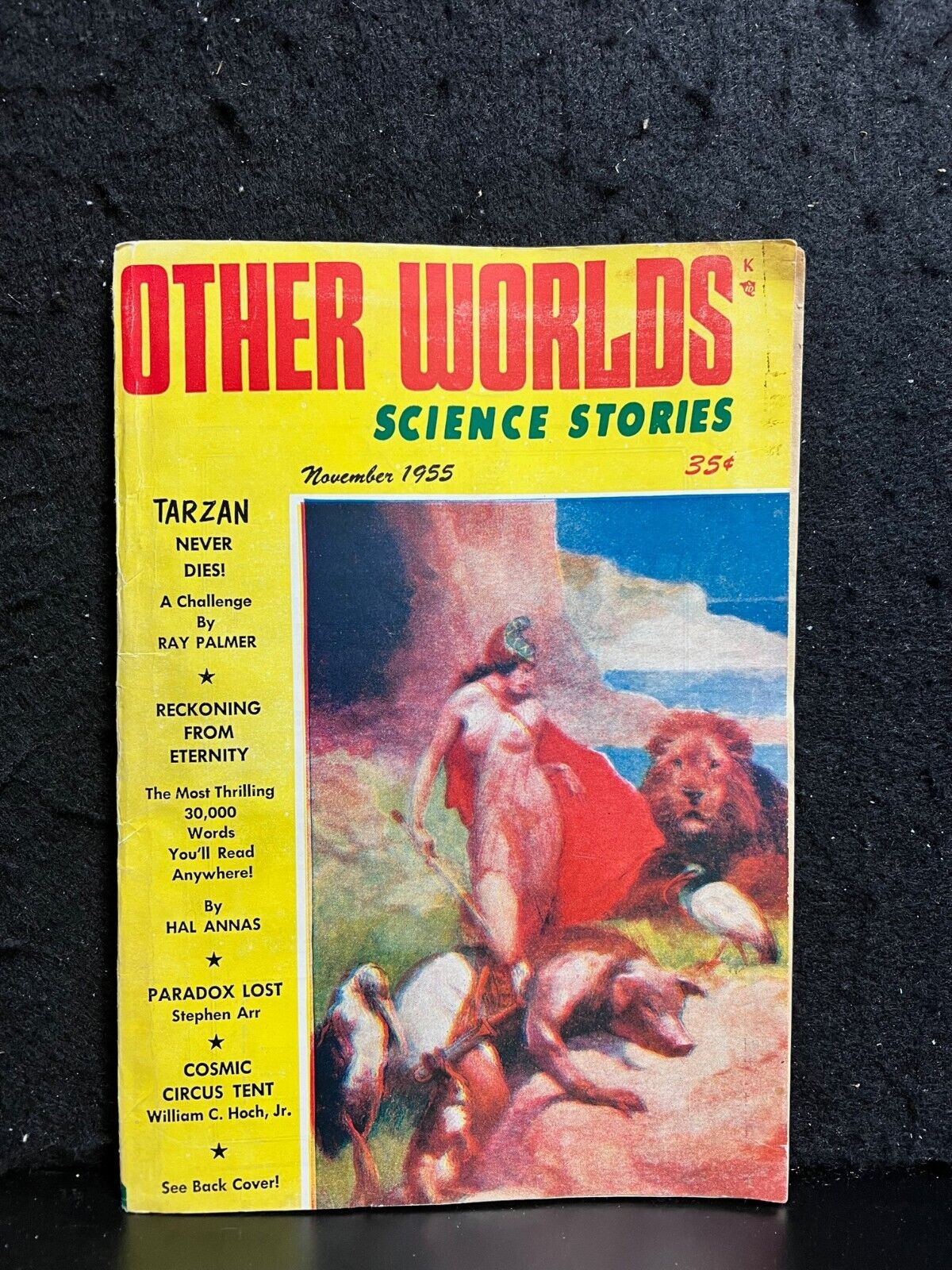 Raymond Palmer, ed / Other Worlds Science Stories November 1955 w/letter