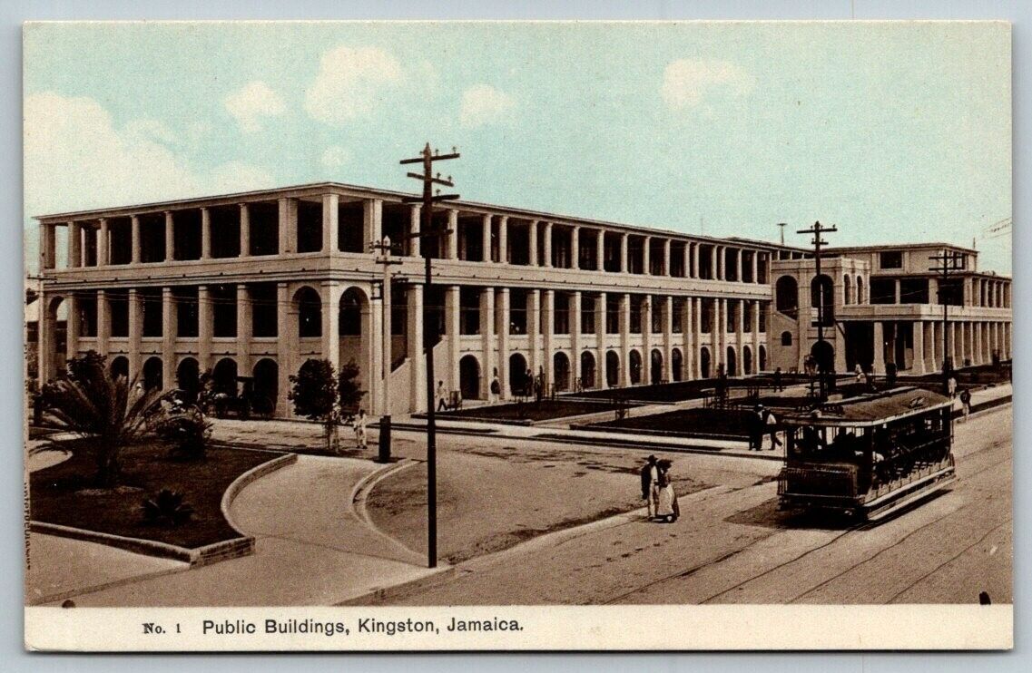 Kingston  Jamaica  Public Building    Postcard