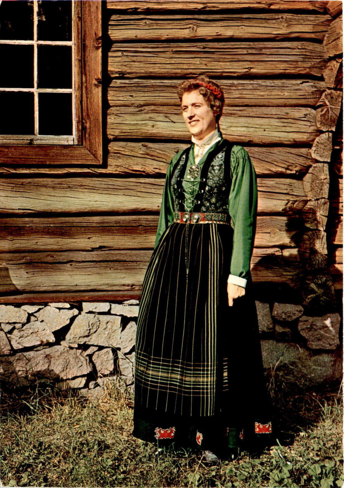 Norway, Bunad fra Sogn, National Costume, 1045, Mittet Postcard