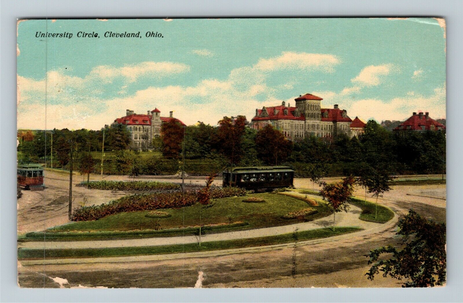 Cleveland OH-Ohio, University Circle, c1911 Vintage Postcard