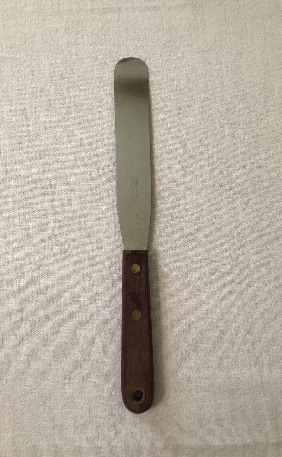 Vintage Robinson Knife Co Icing/Frosting Spreader Spatula Wood Handle USA