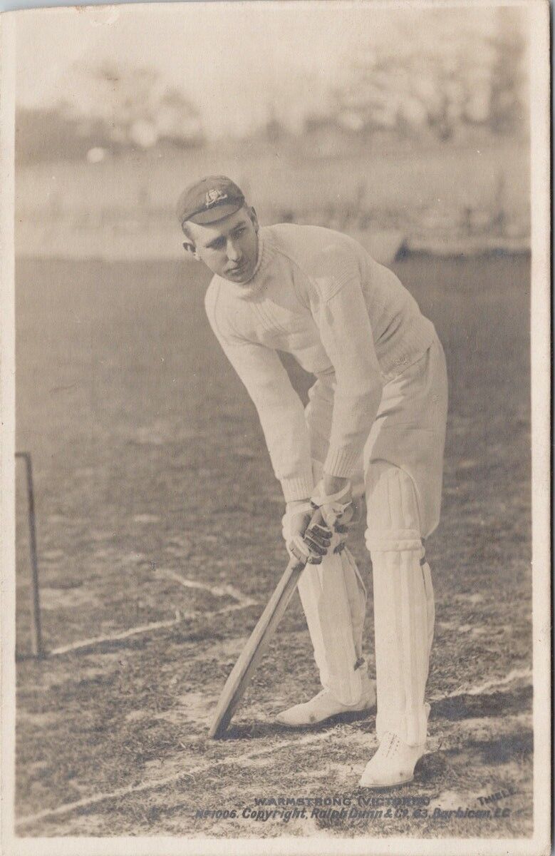 Cricket Player Australia AU ?? Warwick Armstrong c1907 Real Photo Postcard E37